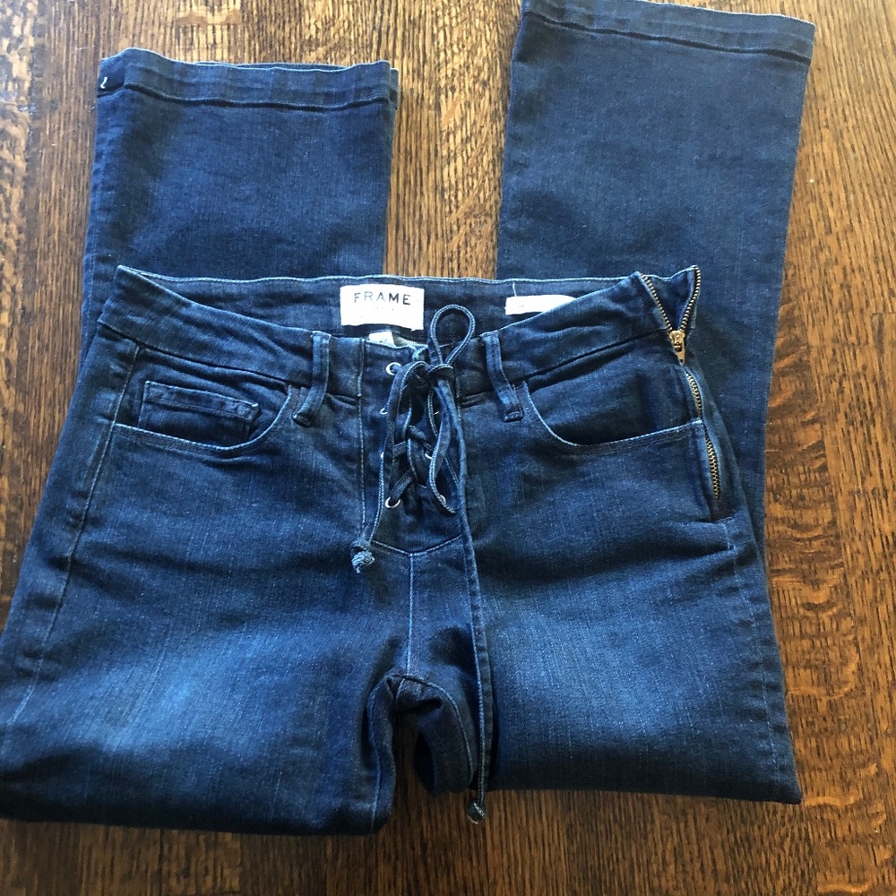 Frame Denim Le Crop Mini Boot Size 25